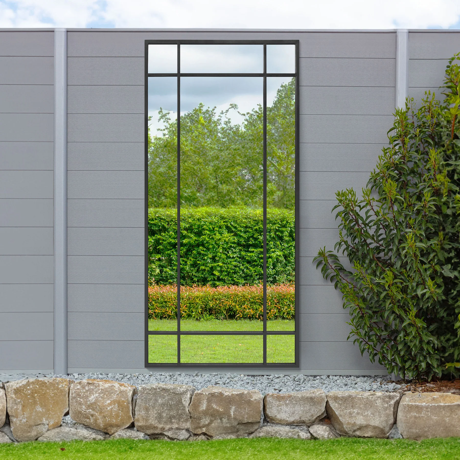 WVH® | The Industrial Pane | Window-Inspired Metal Frame Leaner and Wall-Mountable Mirrors - Image 20