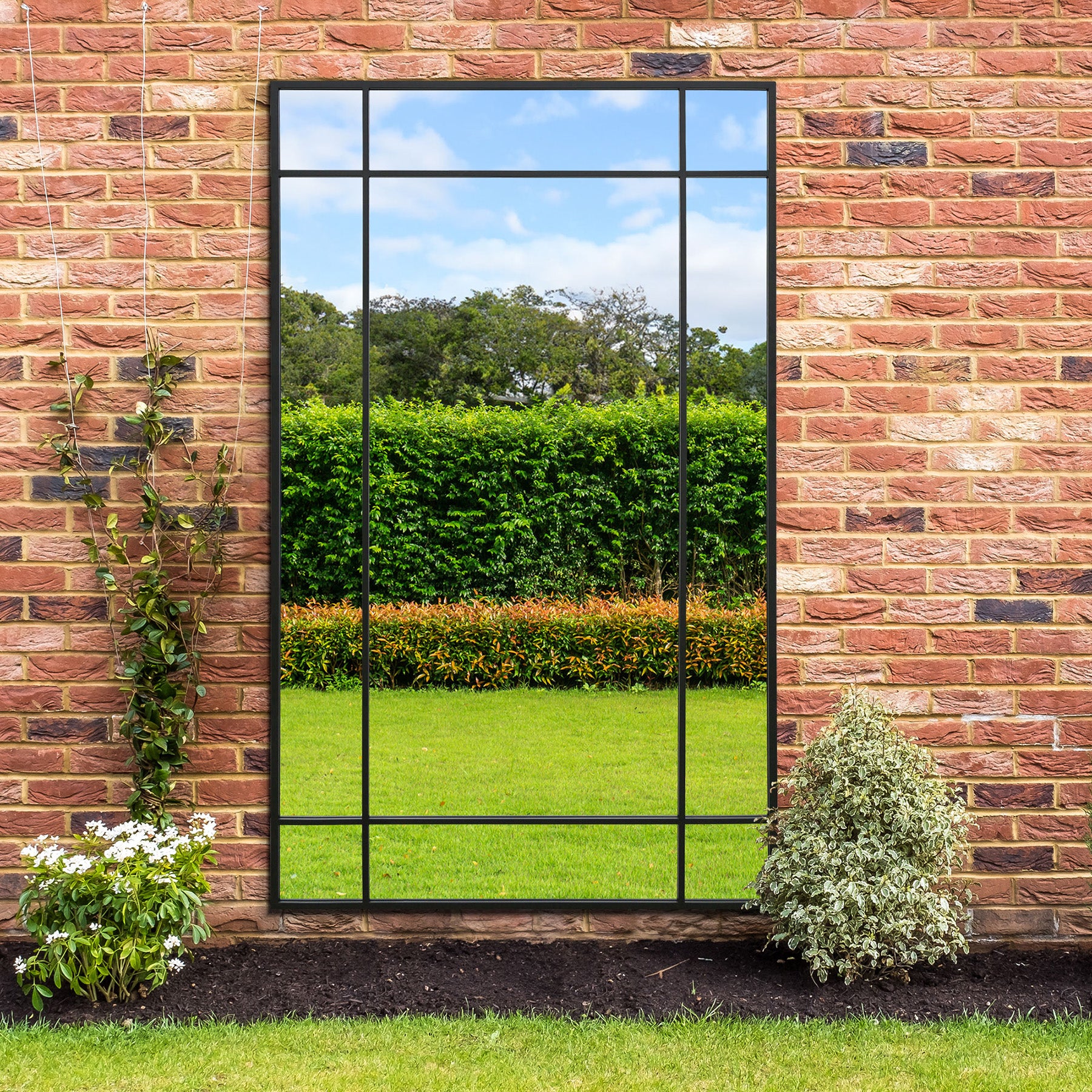 WVH® | The Industrial Pane | Window-Inspired Metal Frame Leaner and Wall-Mountable Mirrors - Image 23
