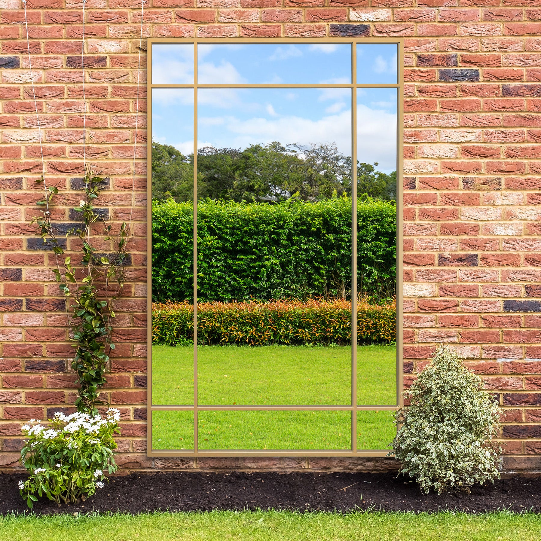WVH® | The Industrial Pane | Window-Inspired Metal Frame Leaner and Wall-Mountable Mirrors - Image 24