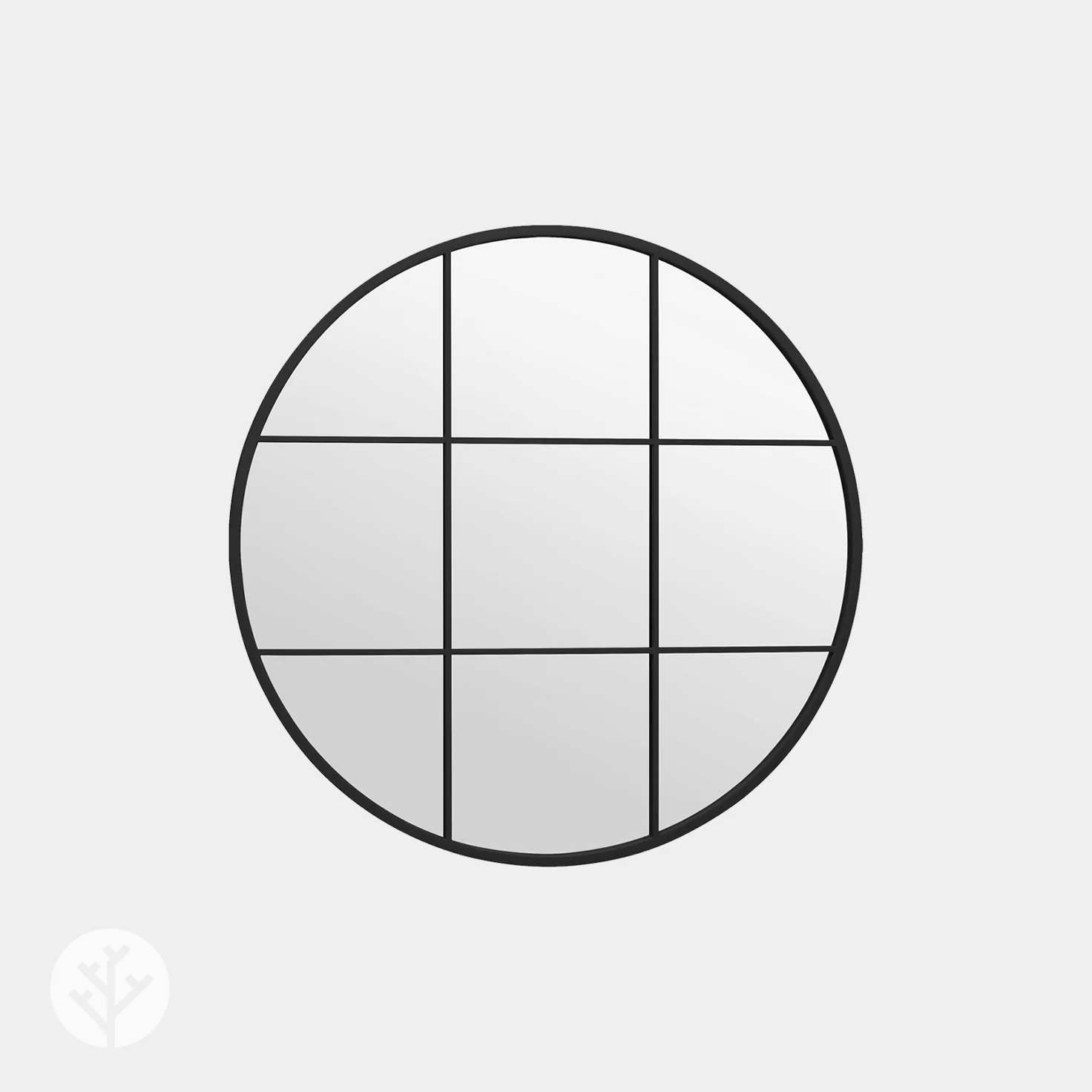 WVH® | The Industrial Round Grid | Metal Frame Window Wall-Mountable Mirrors - Image 6