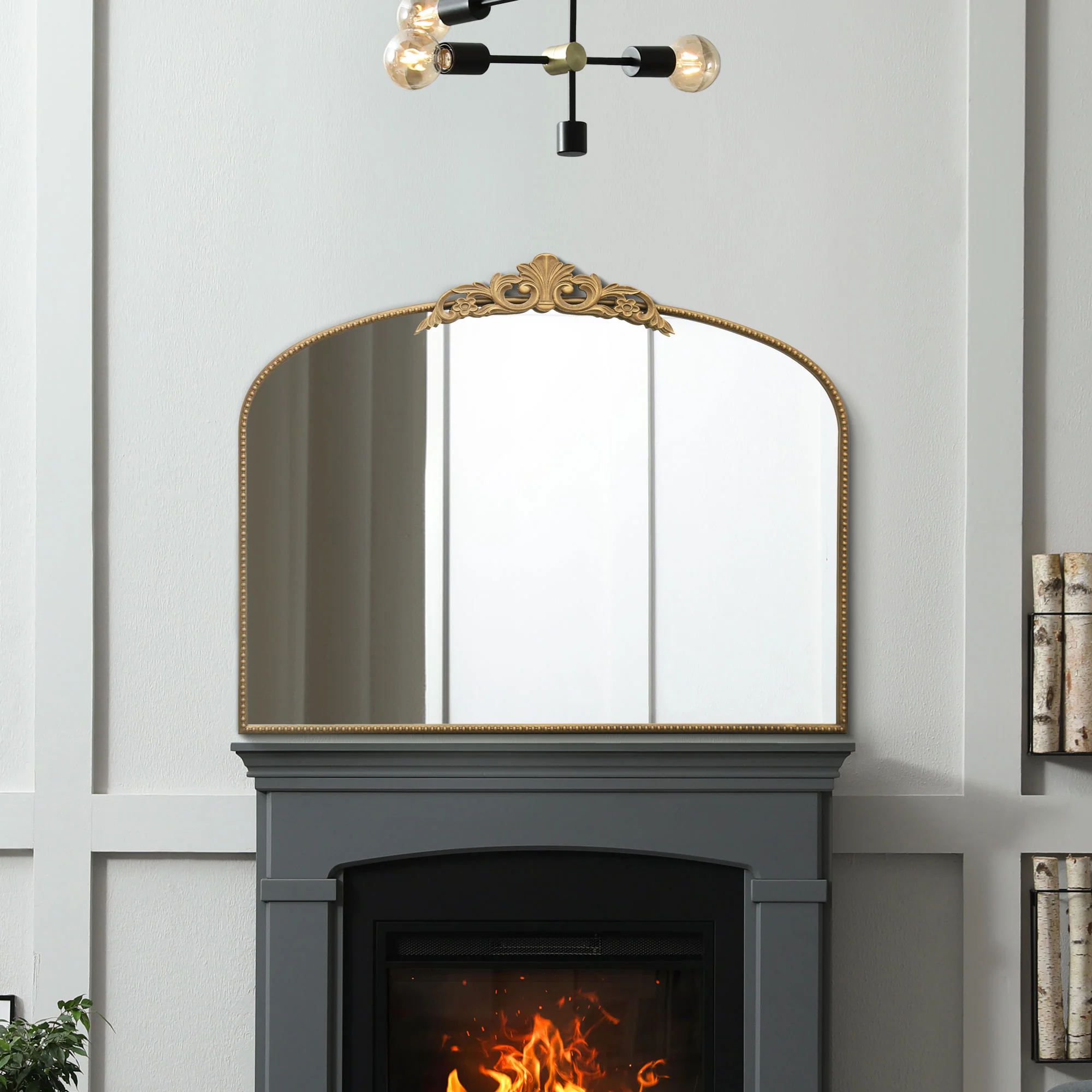 WVH® | The Ornate Arch | Embellished Metal Frame Leaner and Wall-Mountable Mirrors - Image 14