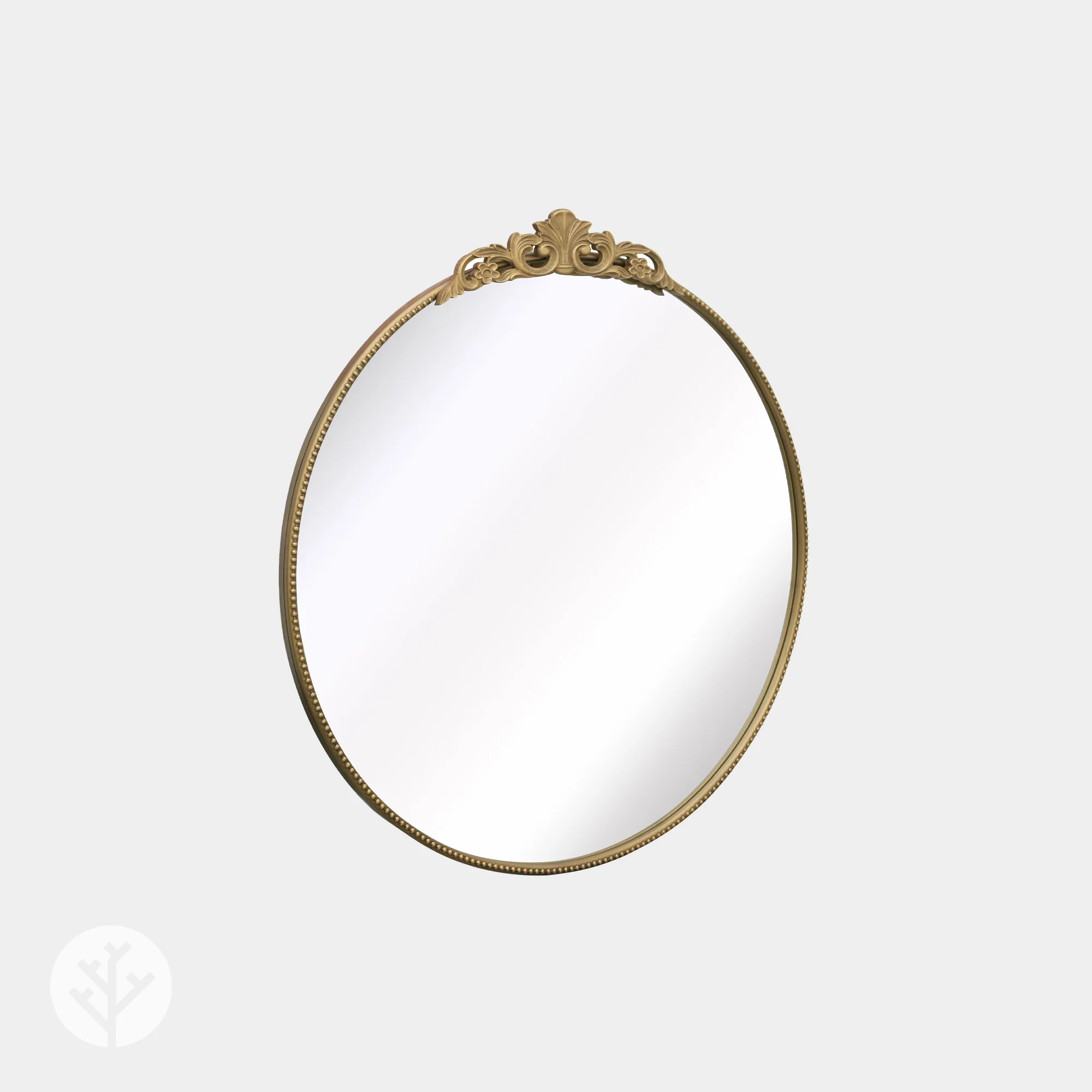 WVH® | The Ornate Round | Embellished Metal Frame Wall-Mountable Mirrors - Image 4