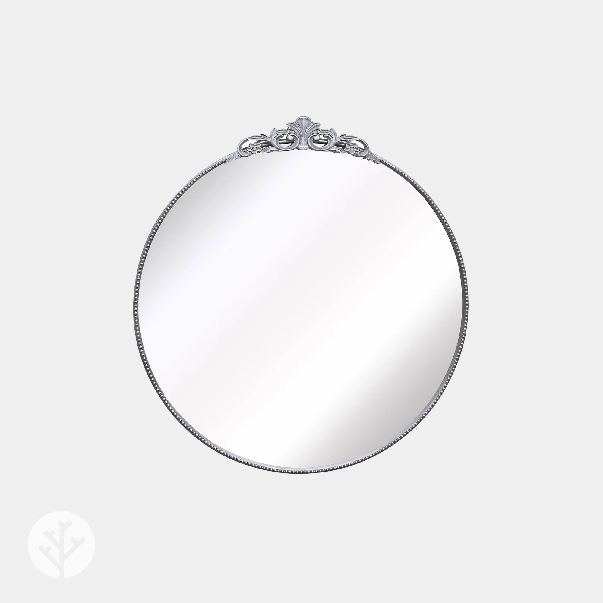 WVH® | The Ornate Round | Embellished Metal Frame Wall-Mountable Mirrors - Image 6